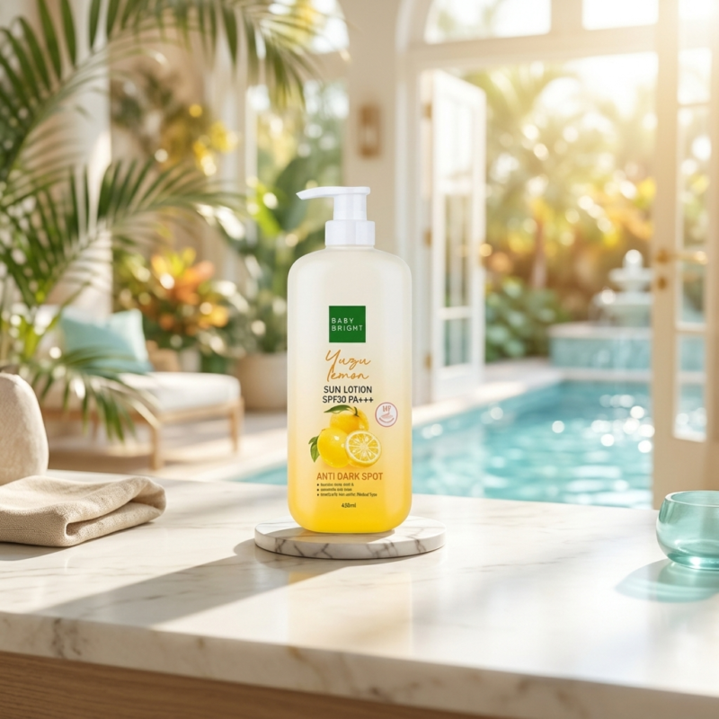 Baby Bright Yuzu Lemon Sun Lotion SPF30 PA+++ 450ml